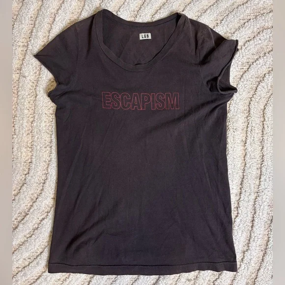 L.G.B. “ESCAPISM” Graphic Tee – Made in Japan – Size 1